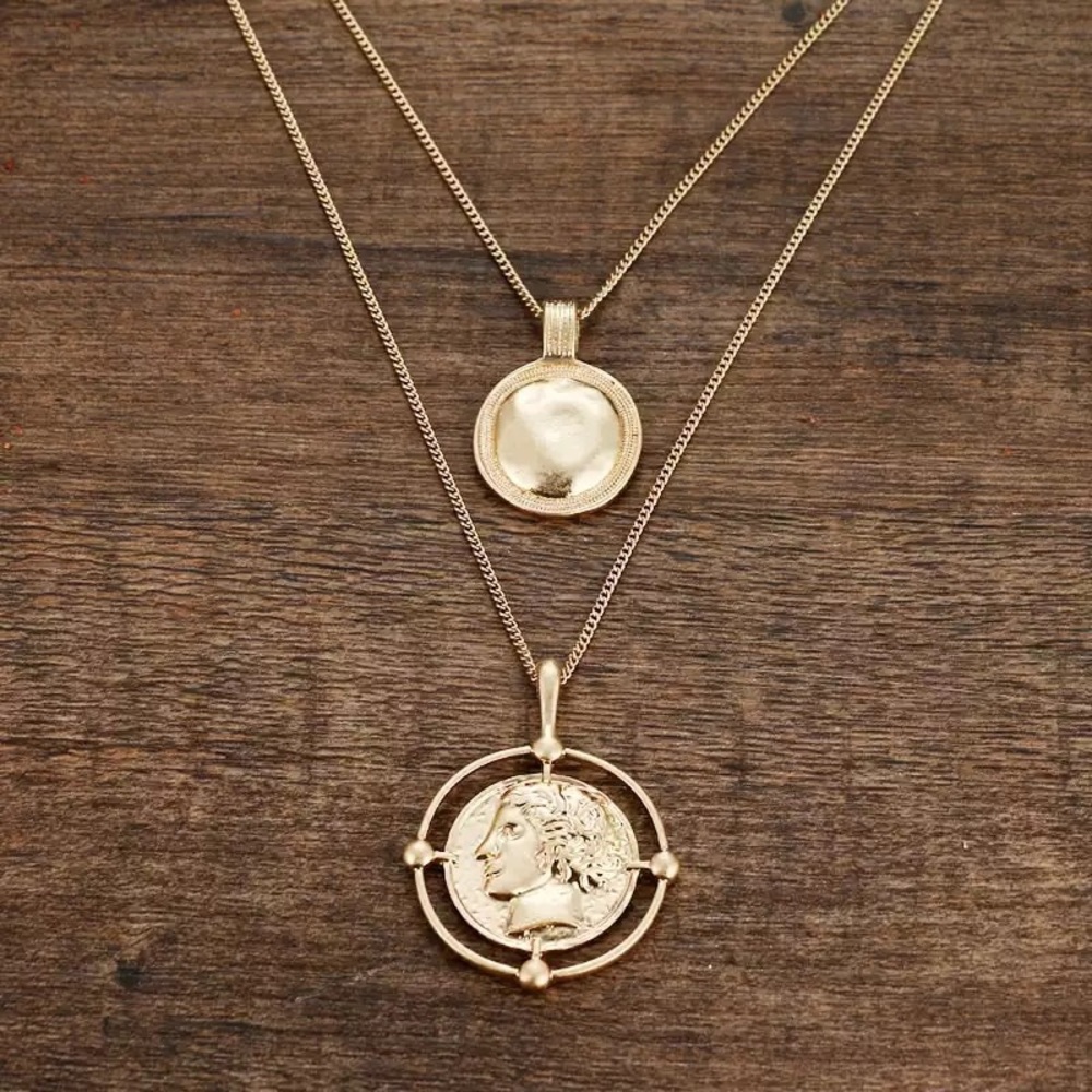 🖤Double chain necklace - Picture 4 of 6